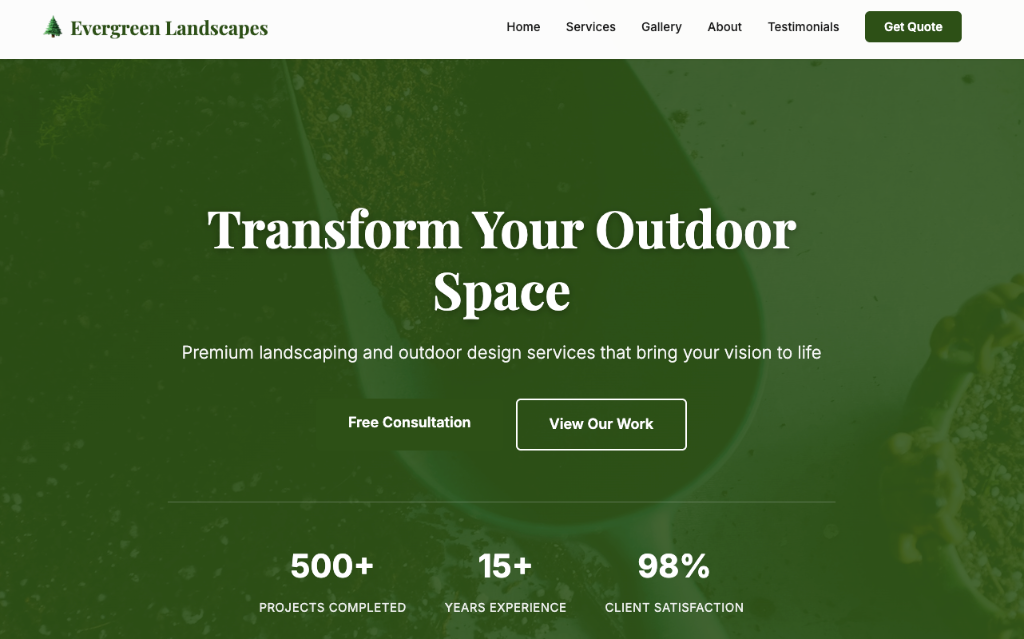 Evergreen Landscapes